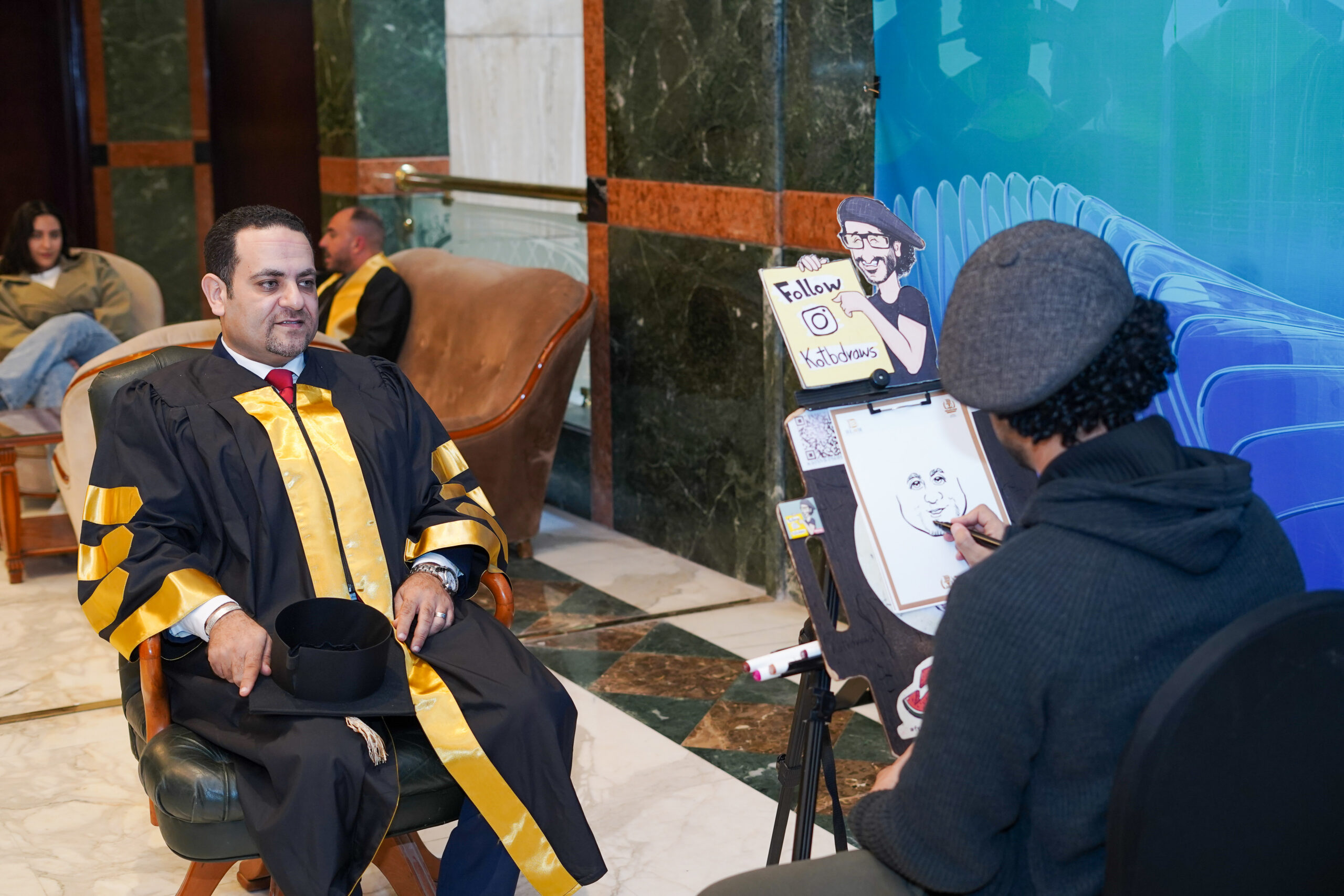 Graduate celebrating at the ceremony