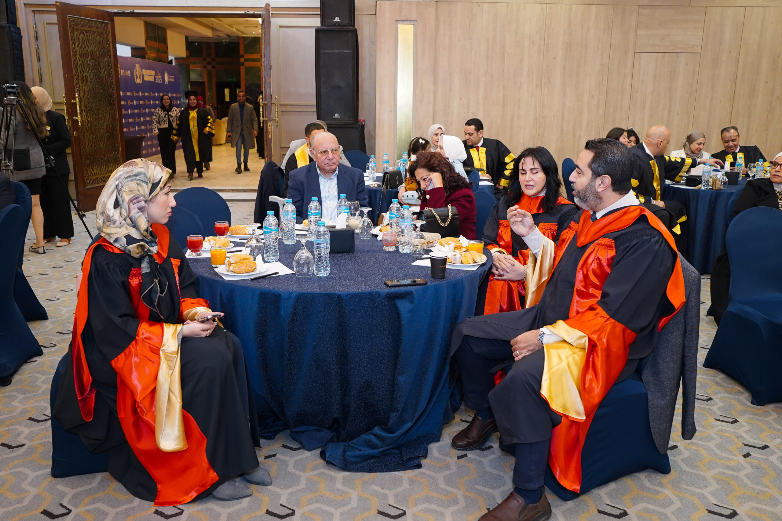 Celebration during the graduation ceremony