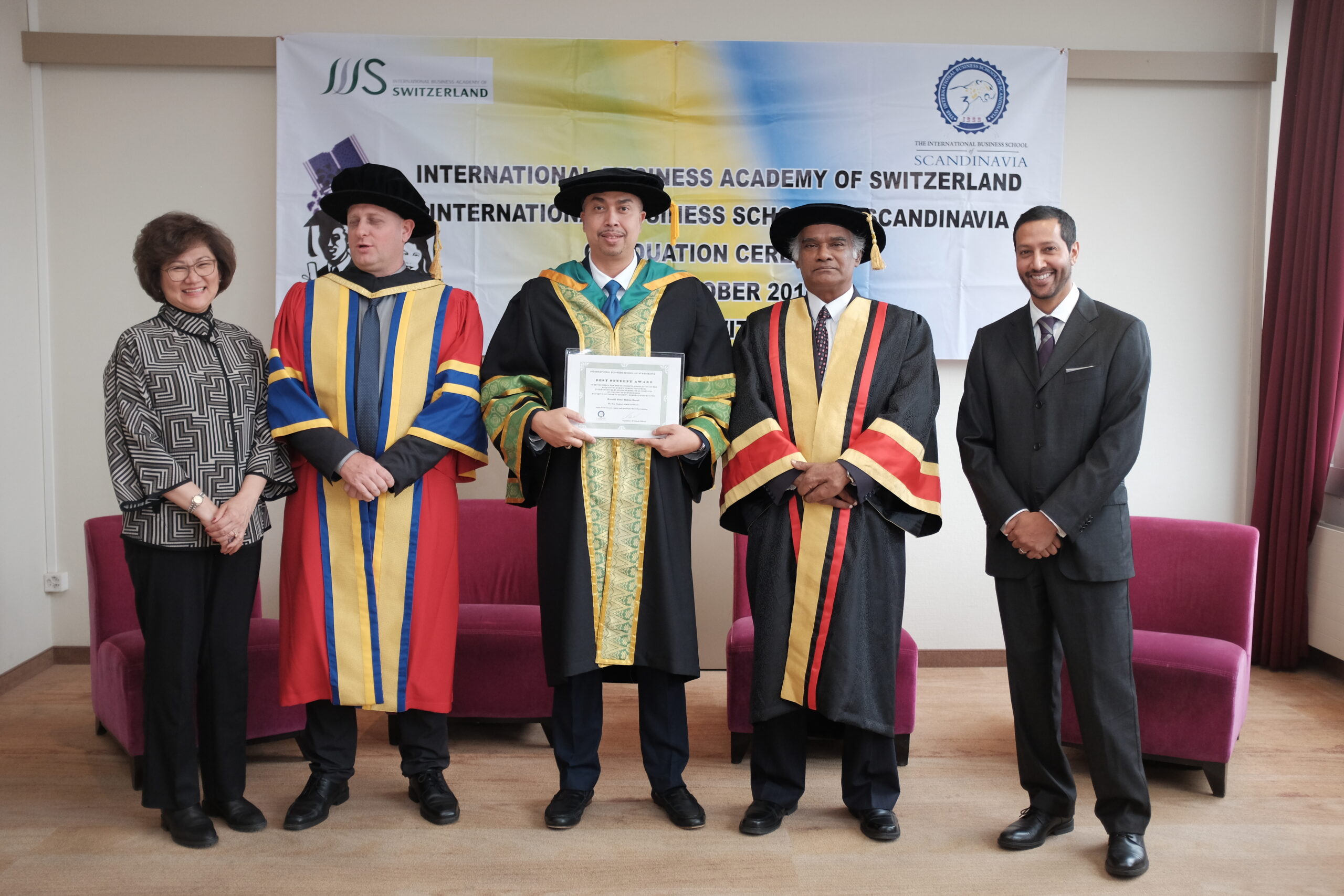 Graduation celebration in Switzerland