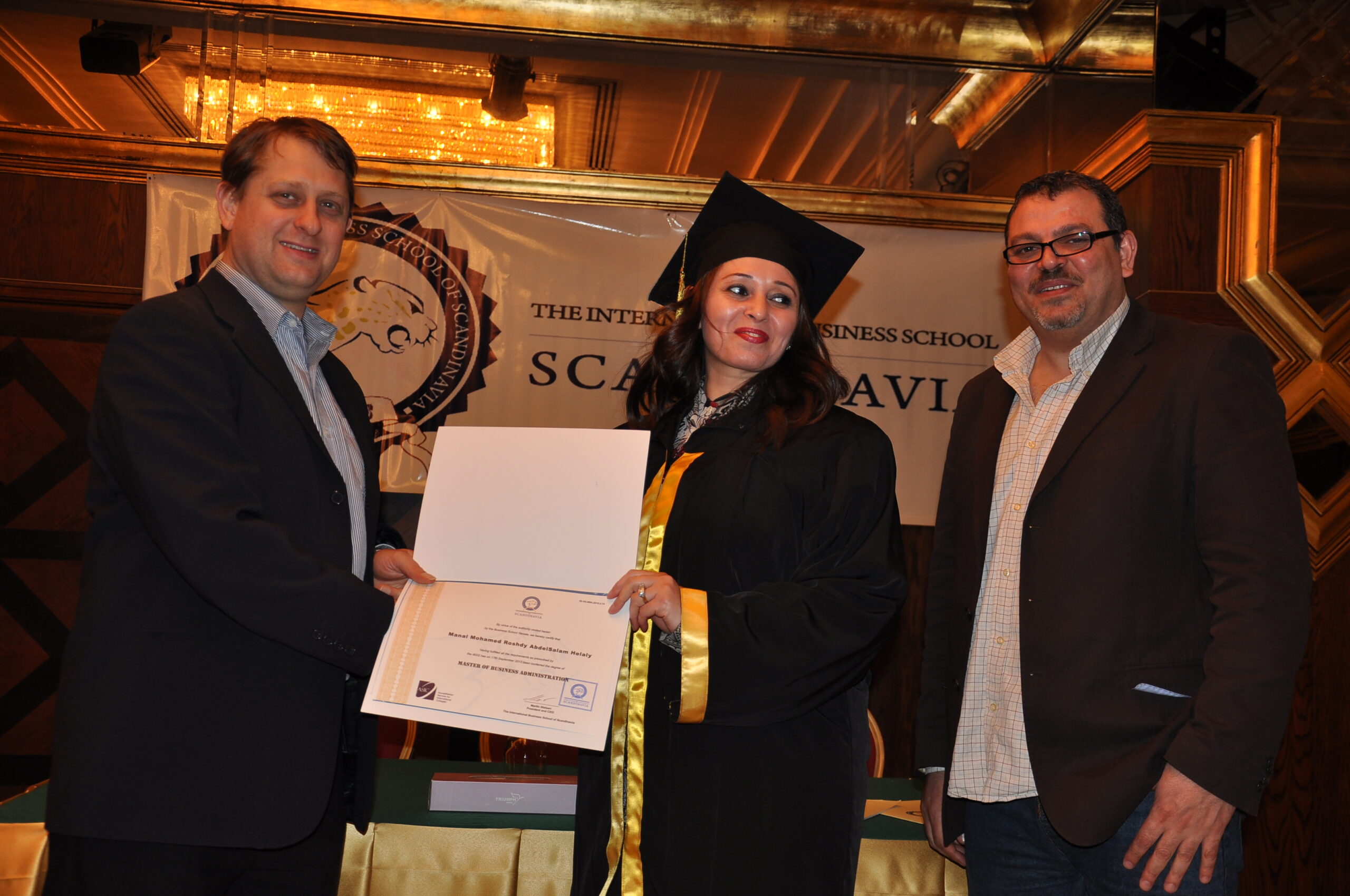 Graduation moment from the 2013 IBSS ceremony in Egypt