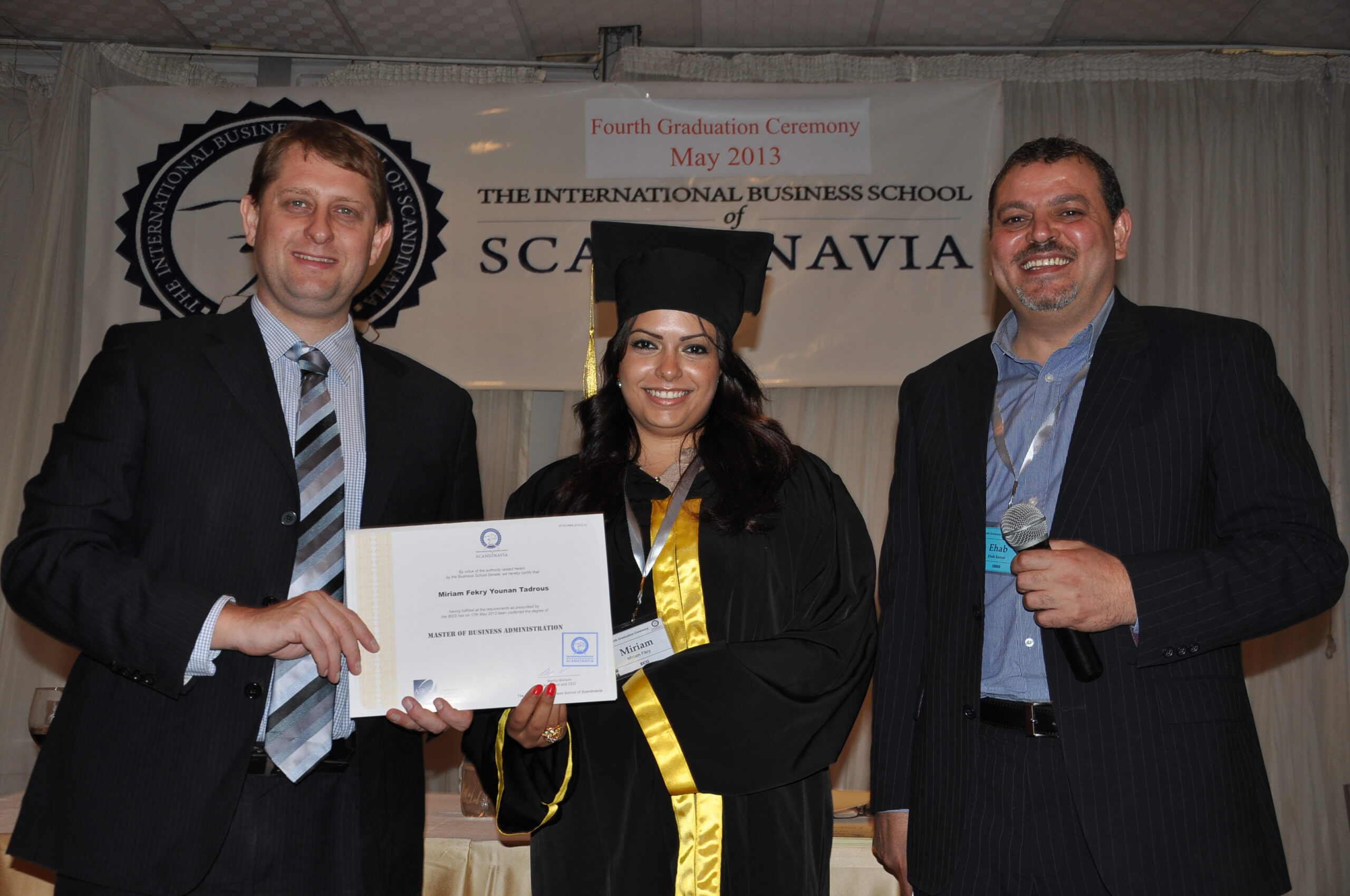 Graduates and guests at the 2013 IBSS graduation in Egypt