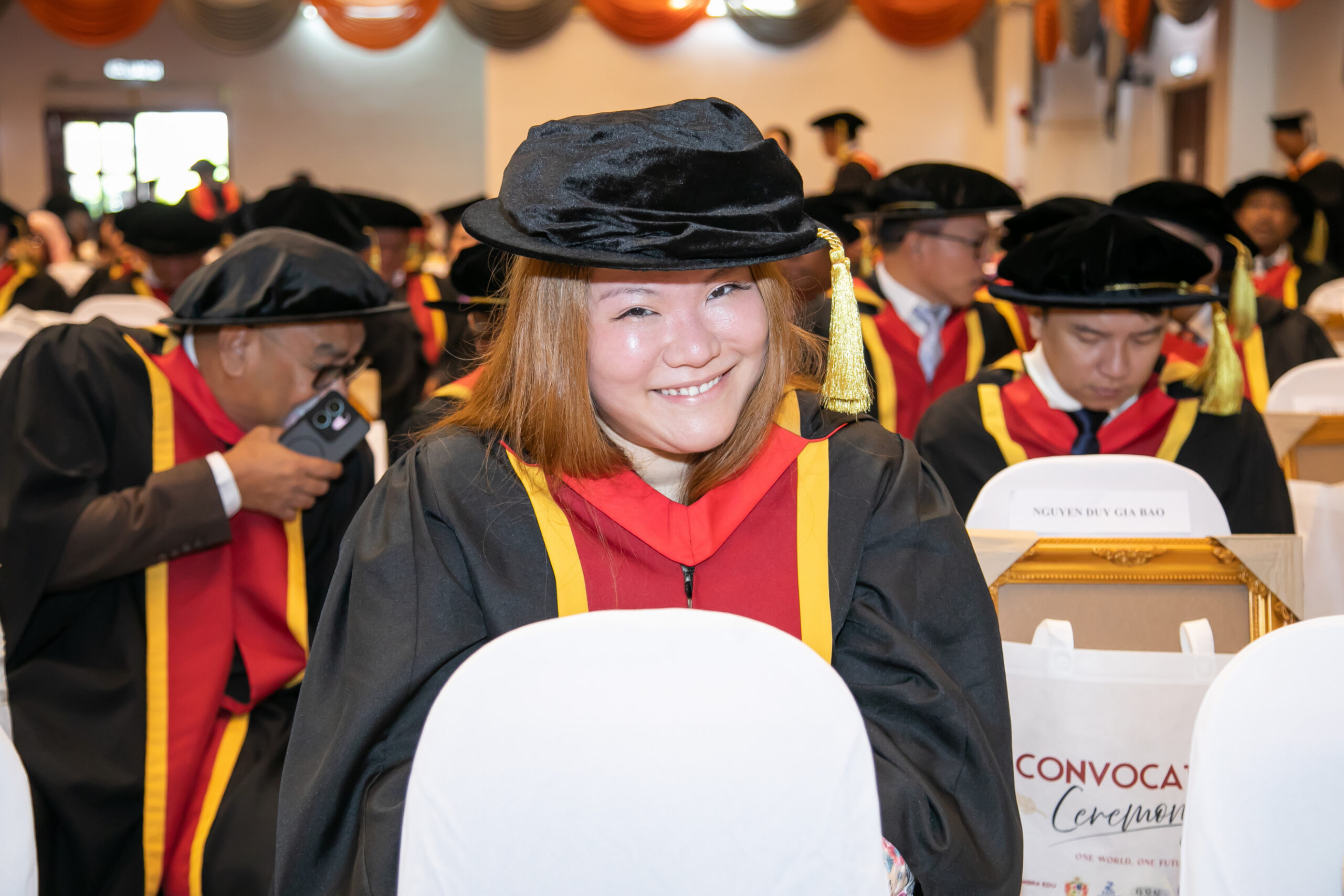 Graduation ceremony participant