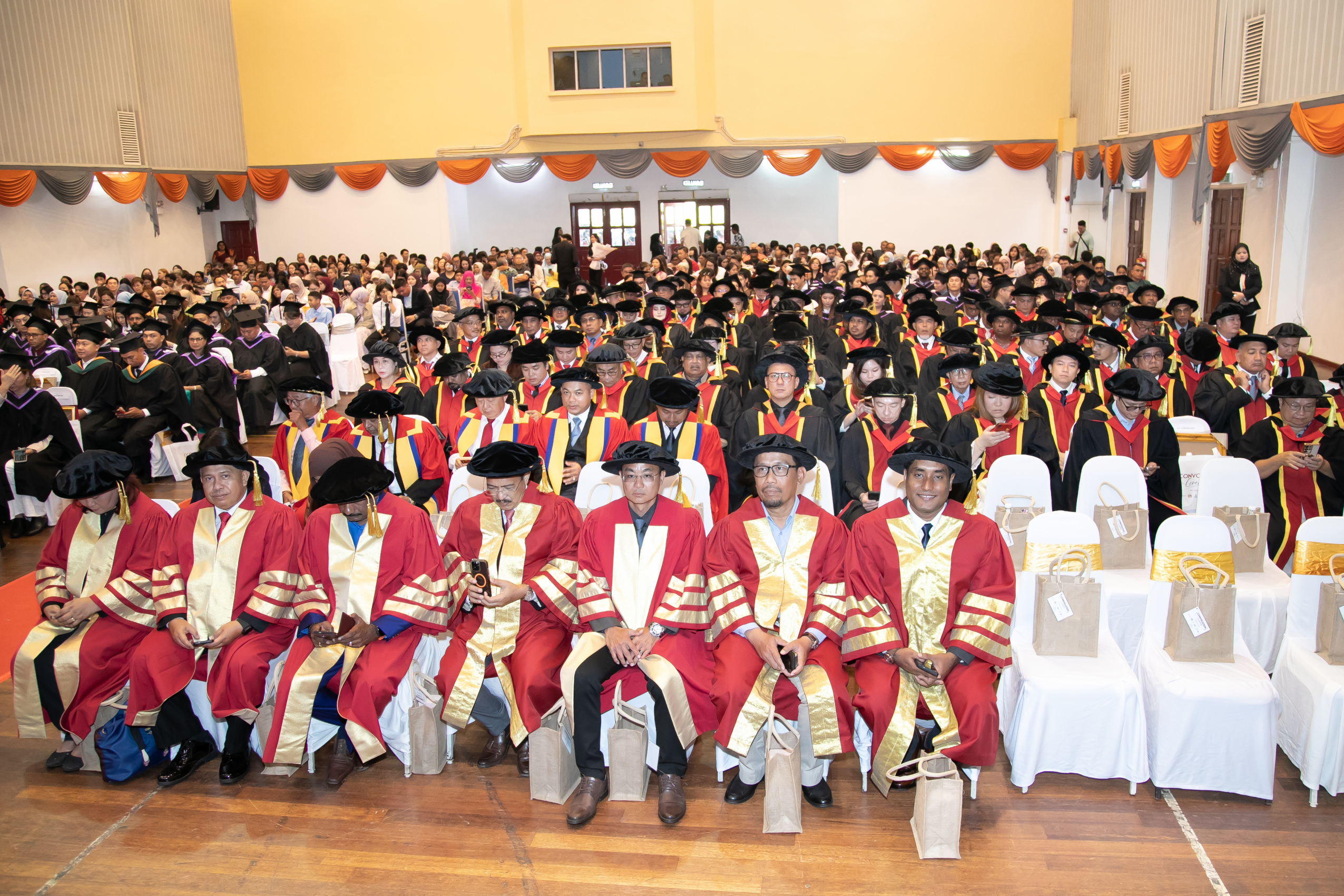 Graduates gathered at the international convocation in Kuala Lumpur