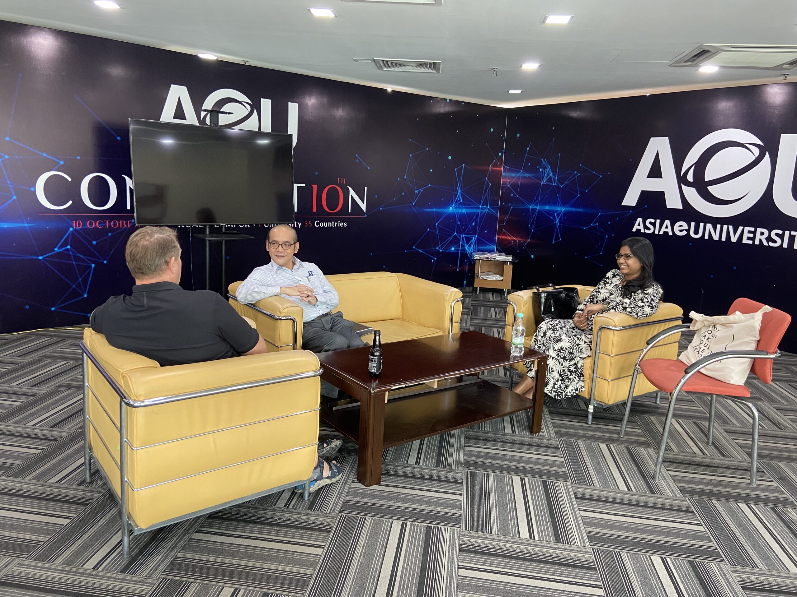 IBSS and Asia e University representatives meeting in Kuala Lumpur in 2024