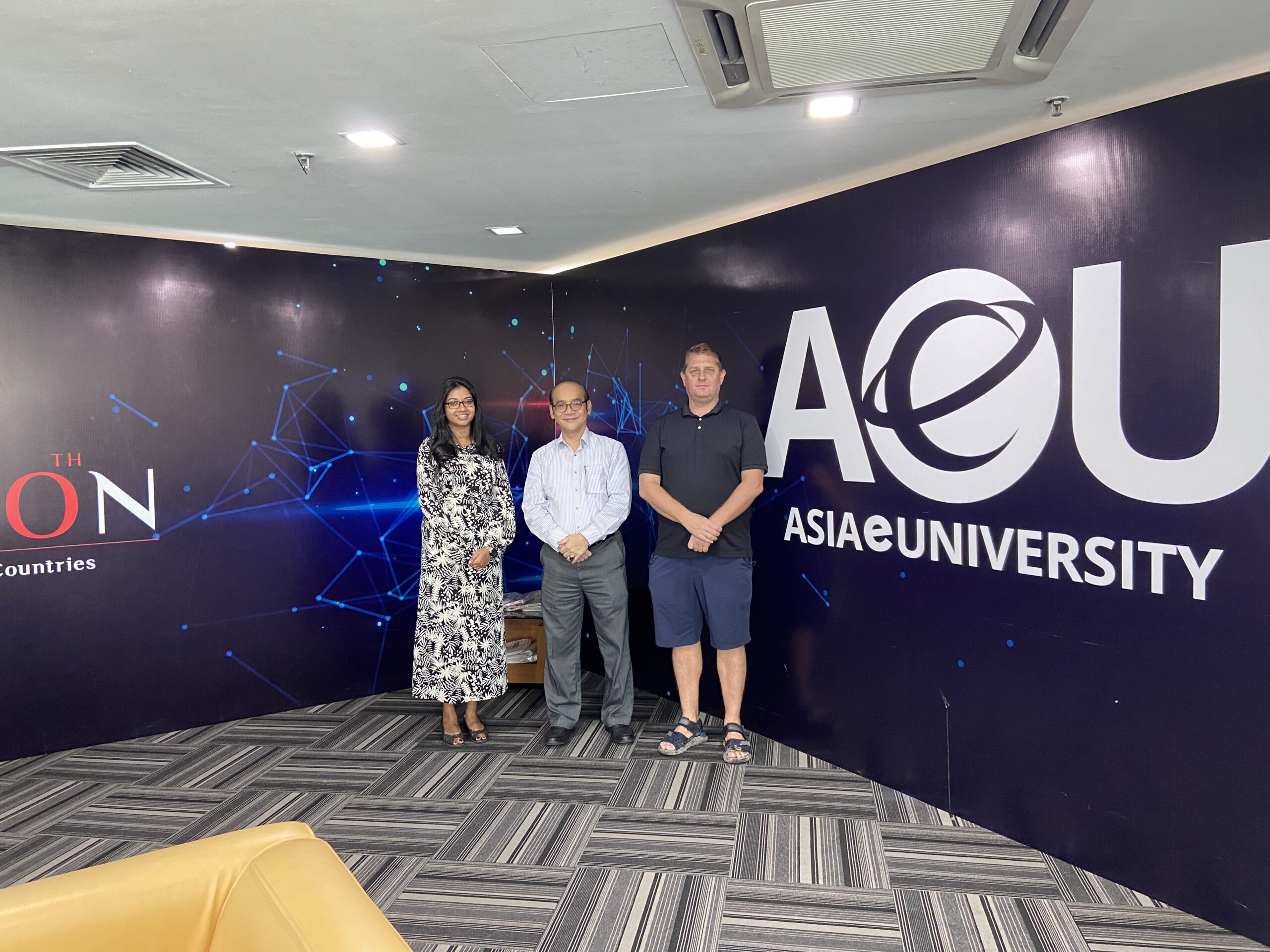 IBSS and Asia e University representatives together in Kuala Lumpur in 2024