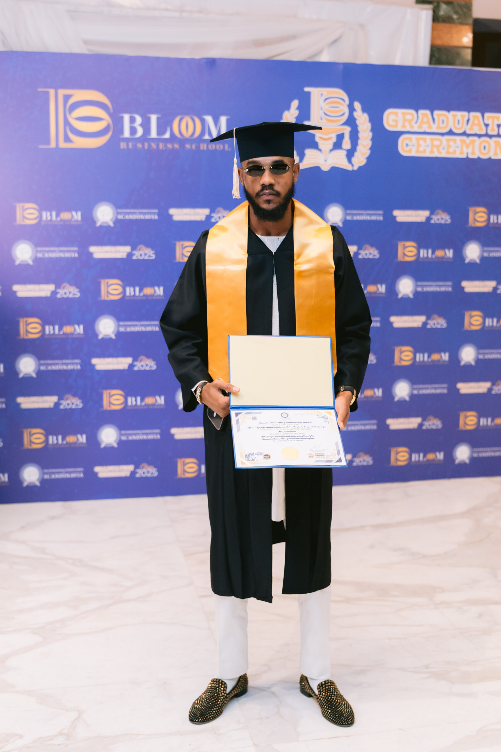 Graduate at the 2025 Bloom Business School and IBSS ceremony